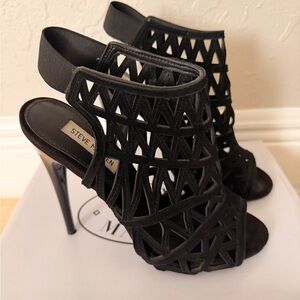 Steve Madden Black Cutout Heels